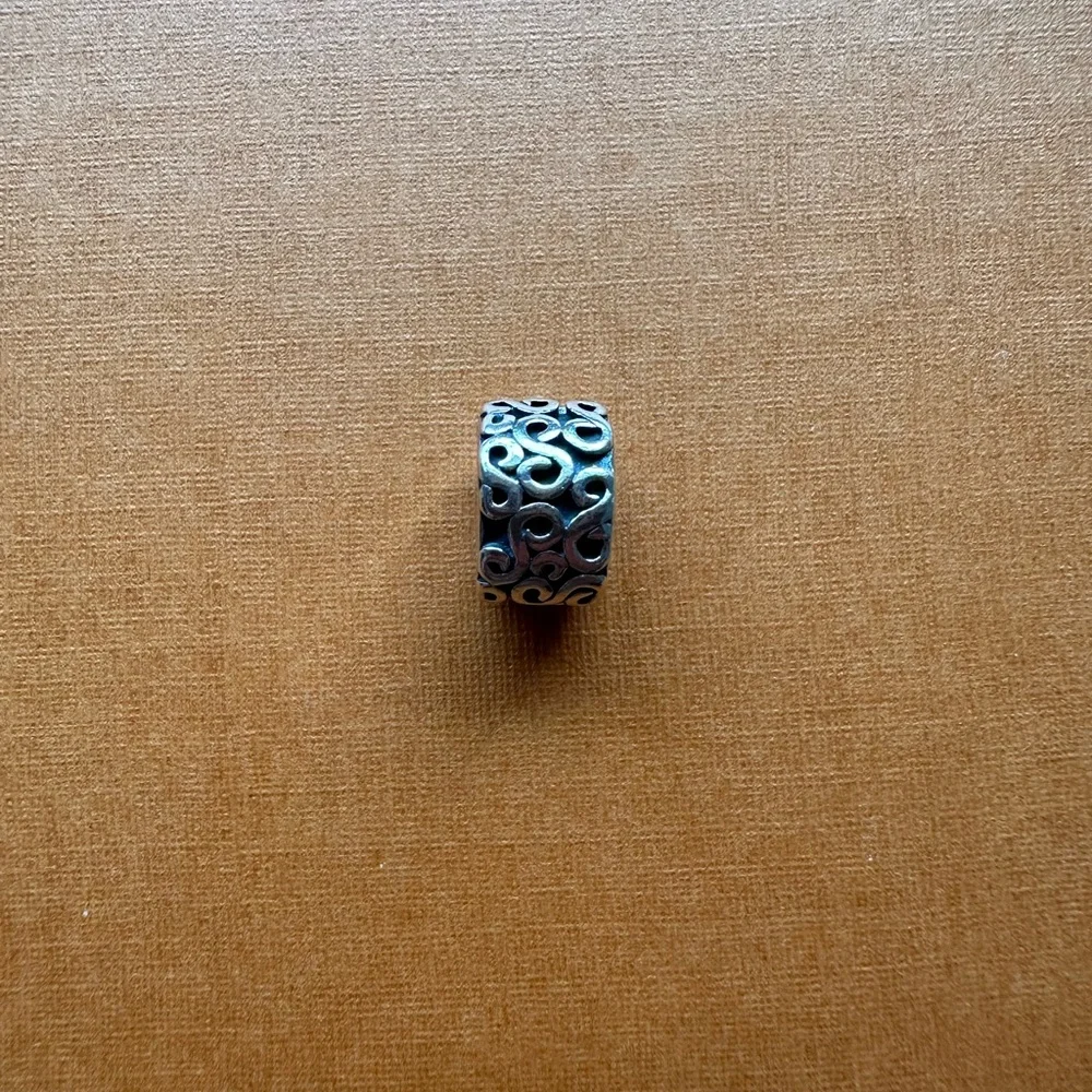 Pandora swirl pattern spacer charm - Picture 2 of 6